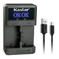 thumbnail image 1 of Kastar LCD Dual USB Charger Compatible with Panasonic HDC-TM30, HDC-TM200, HDC-TM300, HDC-TM300K, HDC-TM300P, HDC-TM300PC, HDC-TM350, HDC-TM650, HDC-TM700, HDC-TM700K, HDC-TM750, 1 of 4