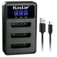 thumbnail image 1 of Kastar LCD Triple USB Battery Charger Compatible with Nikon EN-EL10, MH-63, Coolpix S520 S520B, Coolpix S570, Coolpix S600, Coolpix S700, Coolpix S3000, Coolpix S4000, Coolpix S5100, 1 of 5
