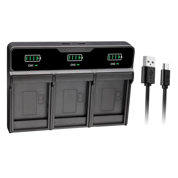 Kastar LHD3 Triple Charger Compatible with Casio NP-40 CNP-40 Minolta NP-40 Digital Camera Batteries