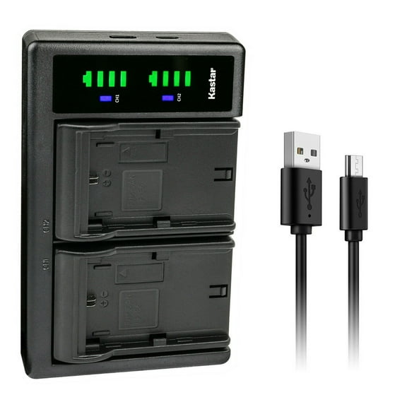 Kastar LP-E6 LTD2 USB Battery Charger Replacement for Canon LP-E6, LP-E6N, LP-E6N Pro, LP-E6NH Battery, Canon LC-E6, LC-E6E Charger, Canon EOS R Ra R5 R6 5D 6D 7D 60D 70D 80D 90D XC10 XC15