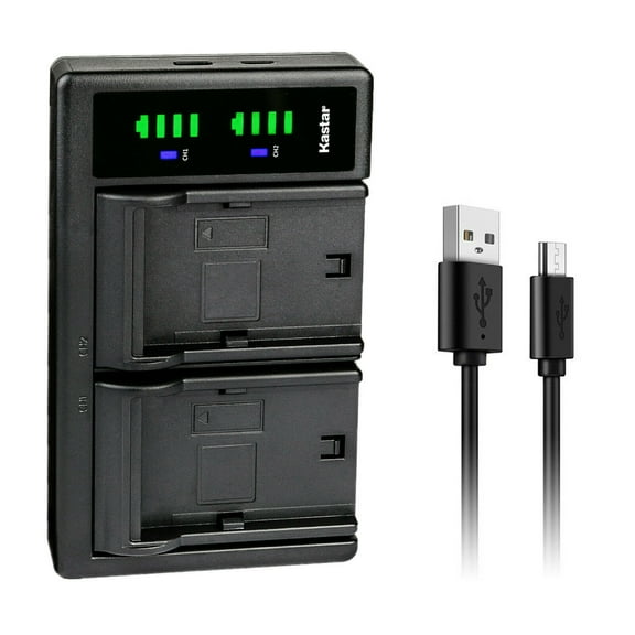 Kastar LTD2 USB Battery Charger Compatible with Ordro NP-180 NP180 Battery, Ordro HDR-AE8 AE8 Digital Camcorder HD 4K 3 inch IPS Touch Screen Vlog DV Camera IR Night Vision