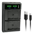 thumbnail image 1 of Kastar LTD2 USB Battery Charger Replacement for Canon UC-X45, UC-X50, UC-X55, V40 V40Hi, V50Hi, V60Hi, V65Hi, V72, V75Hi, V400, V420, V500, V520, XF100, XF105, XF200, XF205, XF300, XF305, 1 of 4