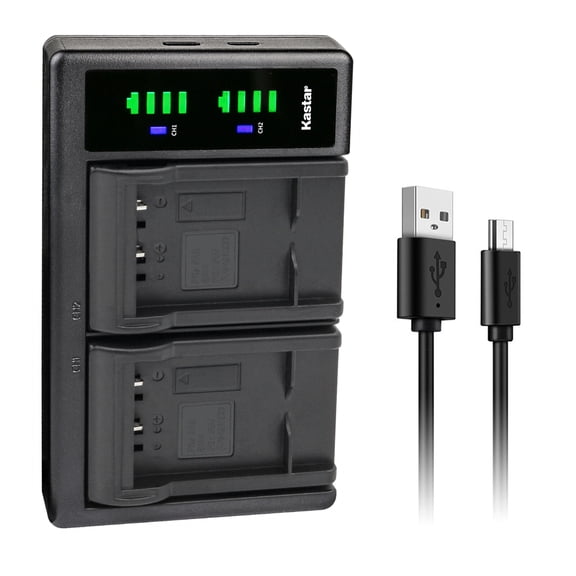 Kastar LTD2 USB Battery Charger Replacement for Prosio SlimNeo XT1600 Strato DC2007, Technika SH-Z735, Revue DC 600 Slim DC 5600 Slim, Rollei DA10 DB60 DP60 DX63 DX68 Tribute DT6