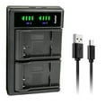 thumbnail image 1 of Kastar LTD2 USB Battery Charger Replacement for Phisung SDV-668, Praktica DVC-14.1, DVC14.1 HDMI, iR16, DX-1, DX1, DV-HD12, Rekam ALLURE HDC-1531, ALLURE HDC-1532, ALLURE HDC-1533, 1 of 4
