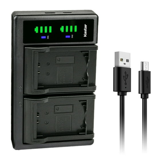 Kastar LTD2 USB Battery Charger Replacement for Sony DCR-SX22, DCR-SX33, DCR-SX34, DCR-SX43, DCR-SX44, DCR-SX45, DCR-SX53, DCR-SX63, DCR-SX65, DCR-SX73, DCR-SX83, DCR-SX85, DEV-3, DEV-30