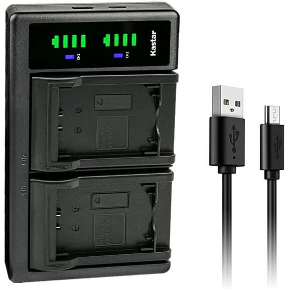 Kastar LTD2 USB Battery Charger Replacement for Sony NP-FV30, NP-FV40, NP-FV50, NP-FV70, NP-FV70A, NP-FV90, NP-FV100 Battery, Sony BC-TRV, BC-VH1, AC-VQH10 Charger