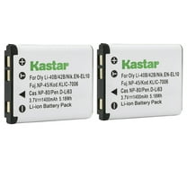 Kastar Li-42B Battery 2-Pack Replacement for GE E1045W, E1055W, E1255W, E1276W, E1410SW, E1450W, E1480W, E1486TW, E1680W, G3WP, G5WP, J1050, J1250, J1455, J1456W, Q1455 Camera