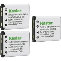 Kastar Li-42B Battery 3-Pack Replacement for Rollei Compactline 102 103 122 202 312 320 350 360, 360 TS, 360TS, 370, 370 TS, 370TS, 390, 390 SE, 390SE, 412, CL-103, CL103, CL-312 Camera
