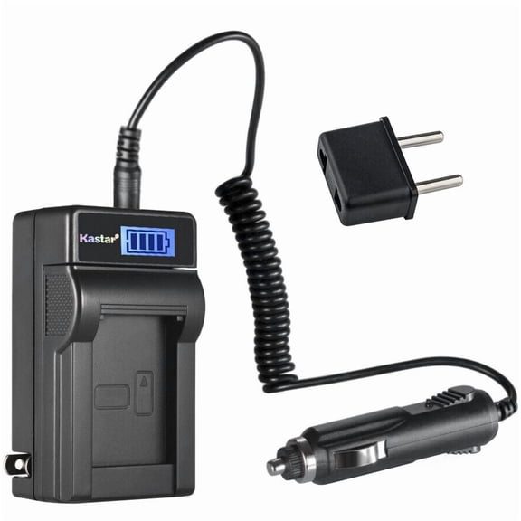 Kastar Li-90B Li-92B LCD AC Battery Charger Compatible with Olympus Li90B Li92B Battery, Olympus LI-90C UC-90 Charger, Olympus Stylus XZ-2, Stylus XZ-2 iHS, Tough TG-Tracker Cameras