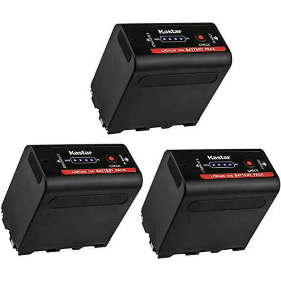 Kastar Magic NP-F980Exp Battery 3-Pack Replacement for Sony DCR-TR8100 DCR-TRU47 DCR-TRV103 DCR-TRV110 DCR-TRV120 DCR-TRV125 DCR-TRV130 DCR-TRV203 DCR-TRV210 DCR-TRV220 DCR-TRV310 DCR-TRV315 Camera