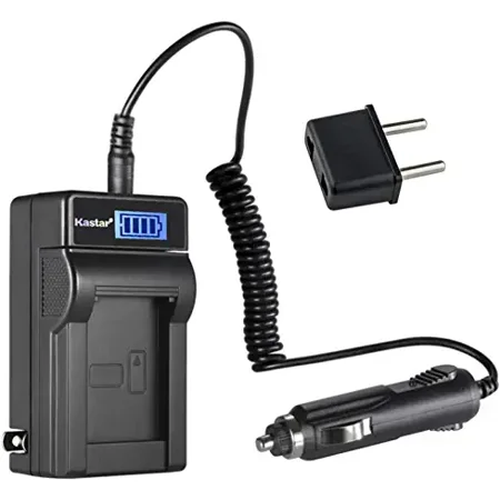Kastar BP-808 LCD AC Battery Charger Compatible with Canon VIXIA HF M32, VIXIA HF M36, VIXIA HF M300, VIXIA HF M301, VIXIA HF M306, VIXIA HF M40, VIXIA HF M41, VIXIA HF M46, VIXIA HF M400