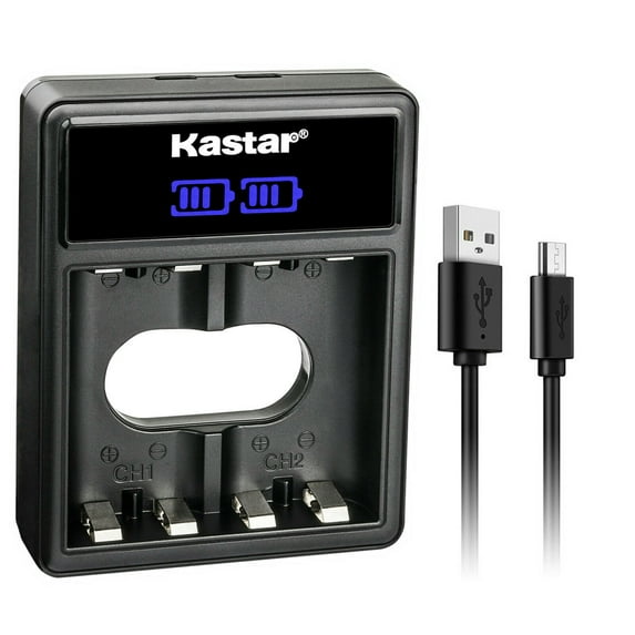 Kastar NH-10 NH10 LCD Dual USB Battery Charger Replacement for Fujifilm FinePix A205, FinePix A205 ZOOM, FinePix A205S ZOOM, FinePix A210, FinePix A210 ZOOM, FinePix A310 Digital Camera