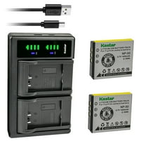 Kastar NP-50 Battery 2-Pack and LTD2 USB Charger Compatible with Philips SJB1142, SJB1142/17, SJB1142/37, NOMAD 24032X, 4126 Digital Camera