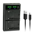 thumbnail image 1 of Kastar NP-F550/F570 LTD2 USB Battery Charger Replacement for Sony DSC-CD100 DSC-CD250 DSC-CD400 DSC-D700 Camera, GVM LED480 LED520 LED672 LED896 Other LED Video Lights, 1 of 4
