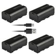 thumbnail image 1 of Kastar NP-F570T USB-C Battery 4-Pack Replacement for Vidpro LED-144 LED-300 LED-330X, LituFoto P60 P60s R60 F40 P40, DigitalFoto Solution Limited HTZ-50, SIRUI C60B C60 B25R, Westcott L60-B LED Light, 1 of 4