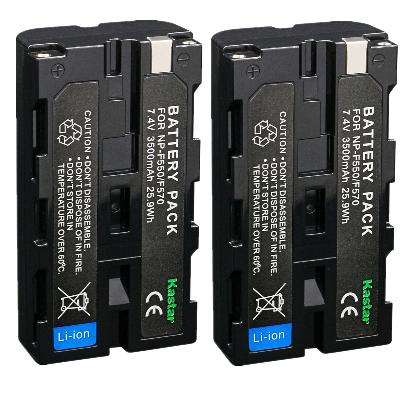 Magic Tech Battery Kastar NP-F580 Battery 7.4V 3500mAh Replacement for Blackmagic Design ...