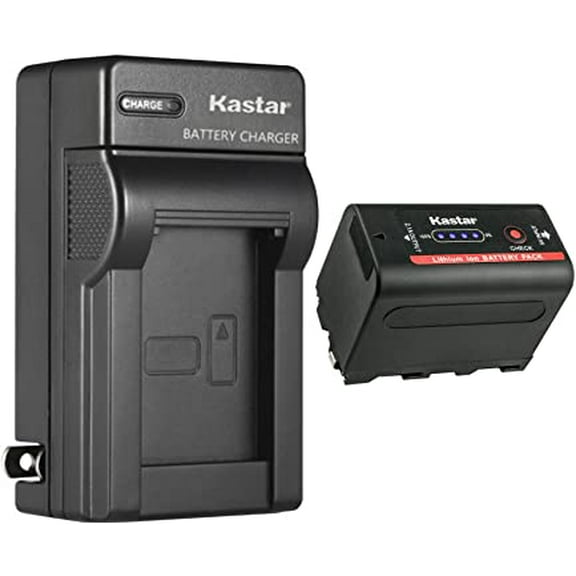 Kastar NP-F780EXP Battery 1-Pack and AC Wall Charger Replacement for Sony NEX-FS700RH FDR-AX1 PXW-Z100 PXW-Z150 CCD-RV100 CCD-RV200 CCD-SC5 CCD-SC6 CCD-SC7 CCD-SC8 CCD-SC9 CCD-SC55 CCD-SC65 Camera