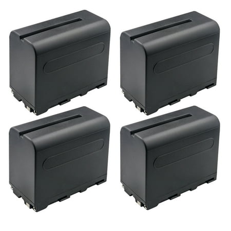 Kastar NP-F960 / NP-F970 Battery 4-Pack Replacement for Godox LEDP-260C Portable Dimmable LED Video Light, LED308W II 5600K LED Video Light, LED500W Daylight LED Video Light, ML30 ML30Bi LED Light