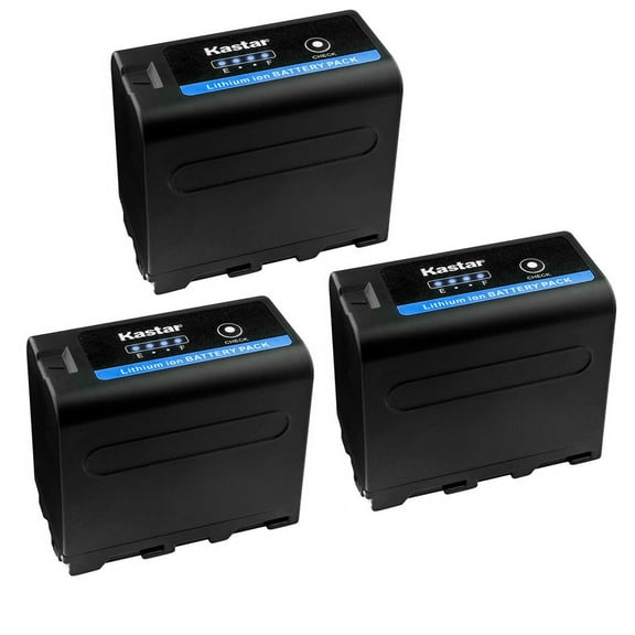 Kastar NP-F970 PRO Battery 3-Pack Replacement for Sony NP-F770 NP-F960 NP-F970 Battery, 1920x1080 IPS with HDR/3D-Luts/Dual-use Battery System, on-Camera-Touchscreen-Field-Monitor (F Series & LP-E6)