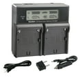 thumbnail image 1 of Kastar NP-F980EXP CH04 Dual Fast Charger Compatible with Vidpro LED-144 LED-300 LED-330X LituFoto P60 P60s R60 F40 P40 DigitalFoto Solution Limited HTZ-50 LED Video Light, 1 of 4
