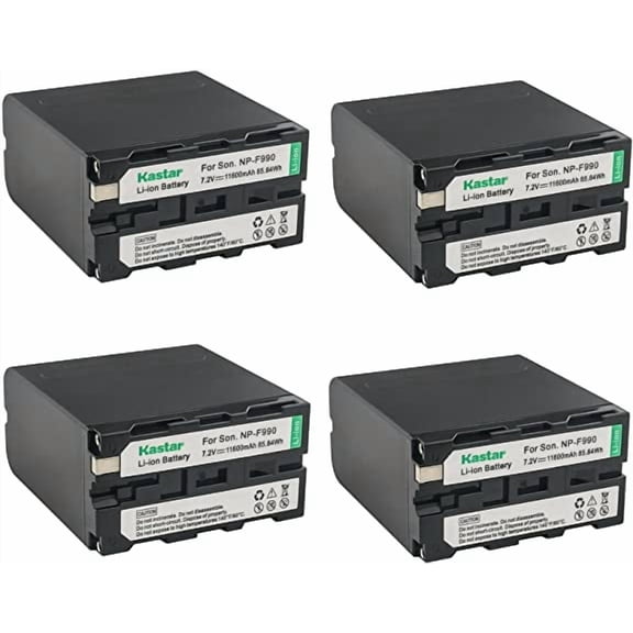 Kastar NP-F990 Battery 4-Pack Replacement for CCD-TR1 CCD-TR11 CCD-TR1100E CCD-TR12 CCD-TR18 CCD-TR2 CCD-TR200 CCD-TR205 CCD-TR215 CCD-TR2200 CCD-TR2300 CCD-TR280 CCD-TR290 CCD-TR3 Camera