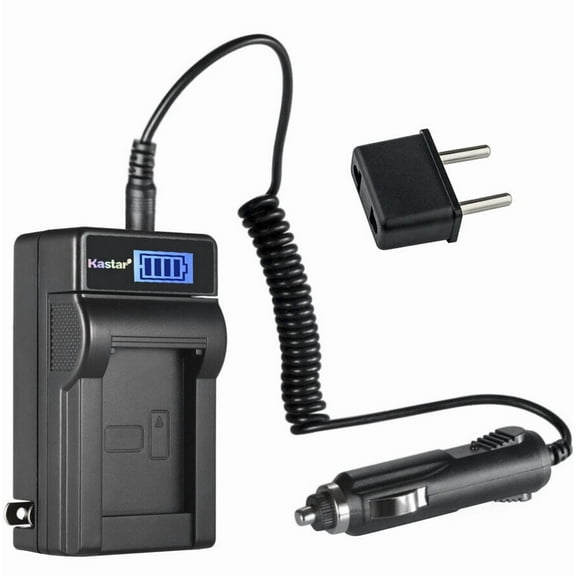 Kastar NP-FV100 LCD AC Battery Charger Compatible with Sony DEV-5, DEV-50, DEV-50V, FDR-AX100, FDR-AX100E, FDR-AX700, FDR-AX33, FDR-AX43, FDR-AX53, FDR-AXP55, HDR-CX110, HDR-CX115