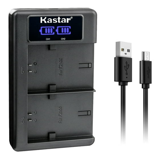 Kastar NP-FZ100 LKD2 USB Battery Charger Compatible with Sony Alpha 1 Mirrorless Digital Camera, Alpha 7R V Mirrorless Camera, FX3, FX30 Digital Cinema Camera, FX30 Super 35 Camera