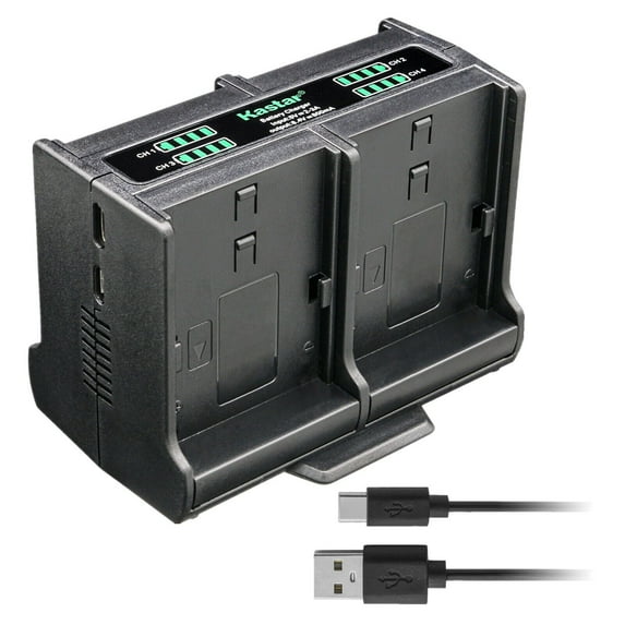 Kastar Quadruple Battery Charger Compatible with Sony NP-FW50, W Series Battery, NEX/EVF Models Battery, Sony BC-VW1, BC-TRW Charger, Sony VG-C1EM, VG-C2EM Grip