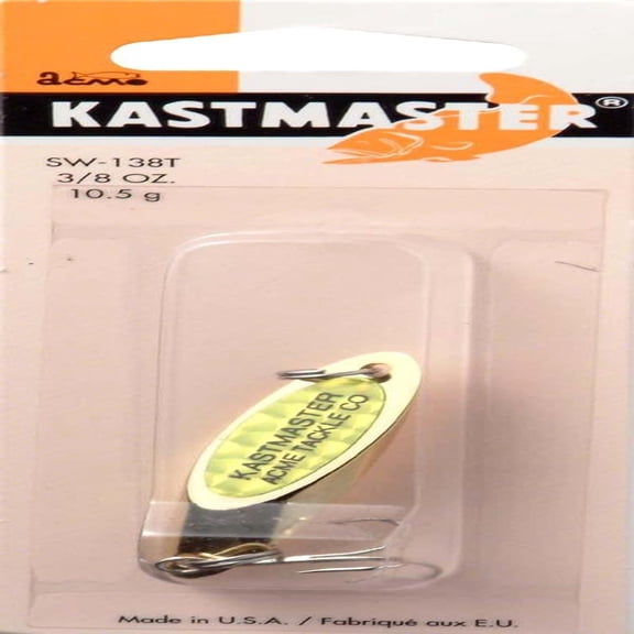Acme Tackle Kastmaster Spoon w/Tape 3/8oz Gold Chrome