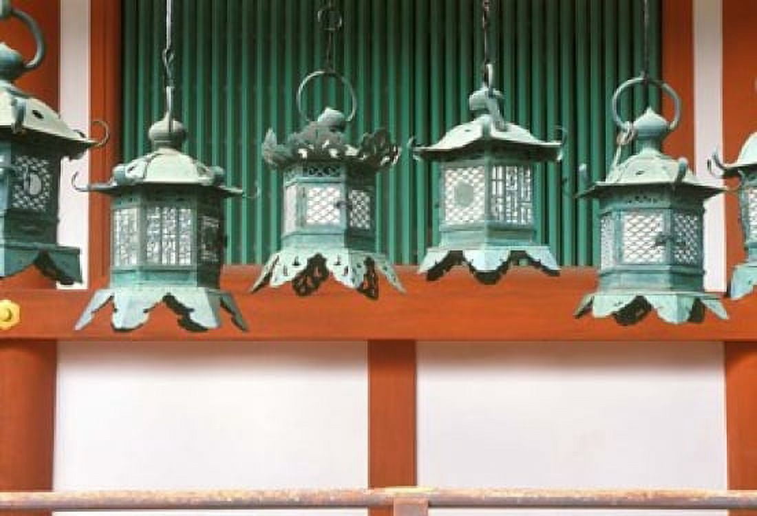 Kasuga Lanterns Kasuga Shrine Nara Japan Canvas Art - Rob Tilley DanitaDelimont (22 x 15)