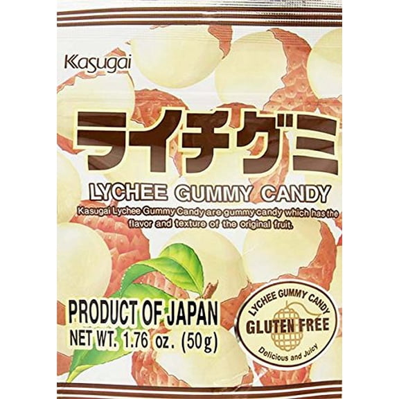 Kasugai Lychee Gummies 1.76 Oz - Pack Of 12