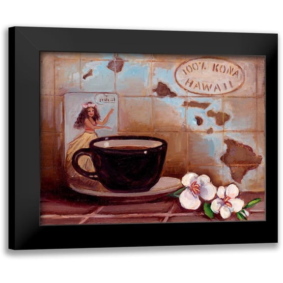 Kasun, Theresa 14x12 Black Modern Framed Museum Art Print Titled - Kona Hawaii