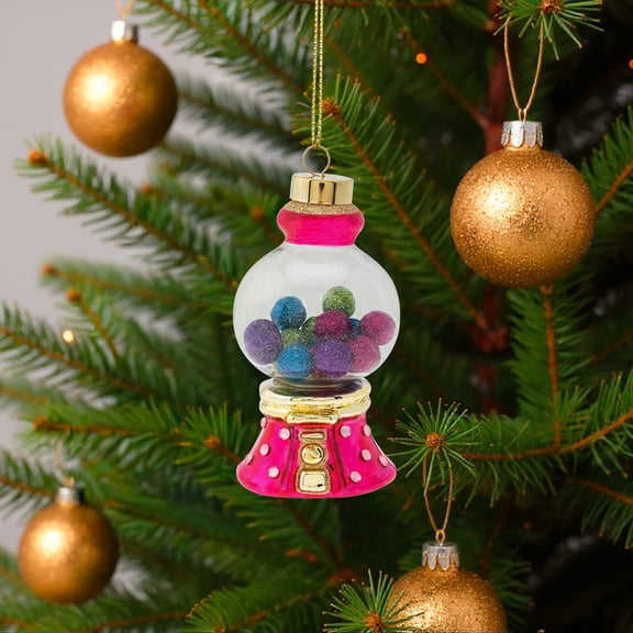 Kat + Annie 5" Embellished Gumball Machine Christmas Ornament
