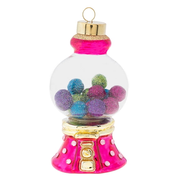 Kat + Annie 5" Embellished Gumball Machine Christmas Ornament