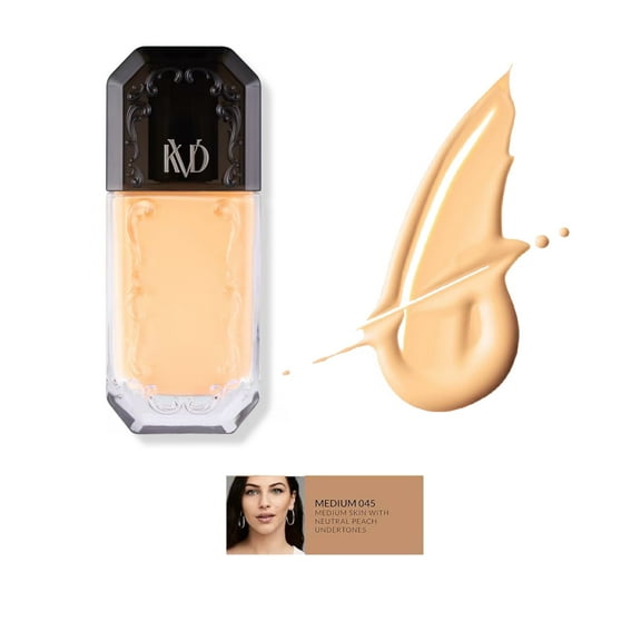 Kat Von D, KVD Beauty Good Apple Full-Coverage Transfer-Proof Serum Foundation Medium 045