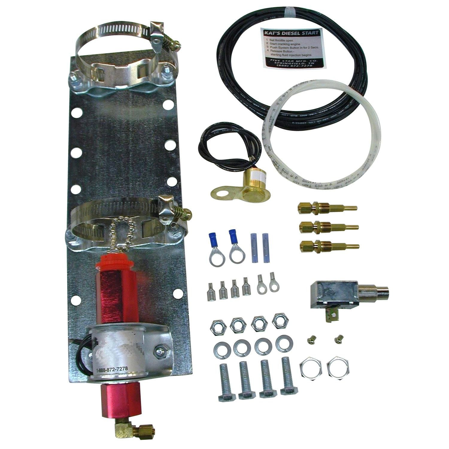 Kat's Push Button Cold Weather Starting Fluid Injection System , 1 kit ...