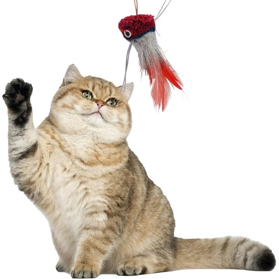KatFly Cat Toy Teaser refill - Red Bug teaser wand attachment