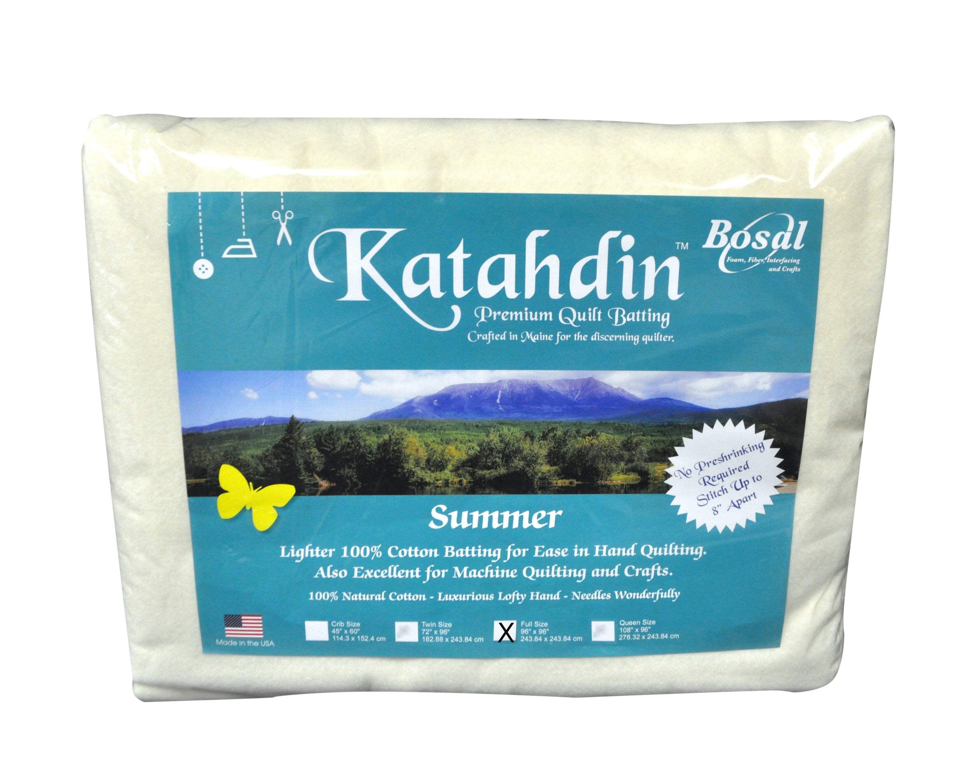 Katahdin Premium 100% Cotton Batting - Summer 3oz - 90in x 96in