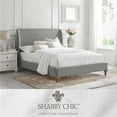 thumbnail image 1 of Kataleya Bed Gray wood Linen King Wingback Upholstered, 1 of 10
