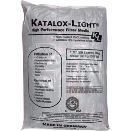 Katalox Light KL-15 KL Advanced Filter Media for Iron, Manganese, and Hydrogen Sulfide Removal-1.5 cu.ft, 50 Pound (Pack of 1), Black, 800 Ounce price history and forecast - American water solutions KL-15