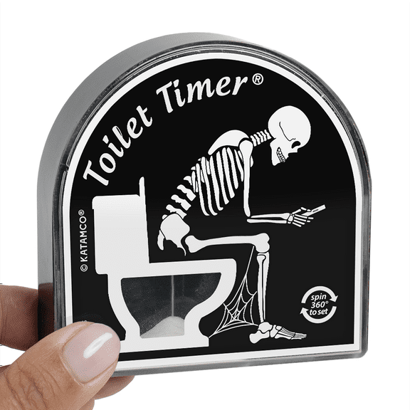 Katamco, LLC Toilet Timer Skeleton Edition Men Funny Gift Multicolor, 3.2 lb