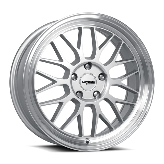 Katana Racing Kr06 18X8 5X120 40et CB72.56 Glossy Silver Machine Lip Wheel