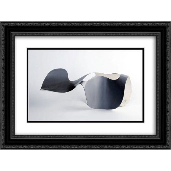 Katarzyna Kobro 2x Matted 24x20 Black Ornate Framed Art Print 'Spatial Composition 9'