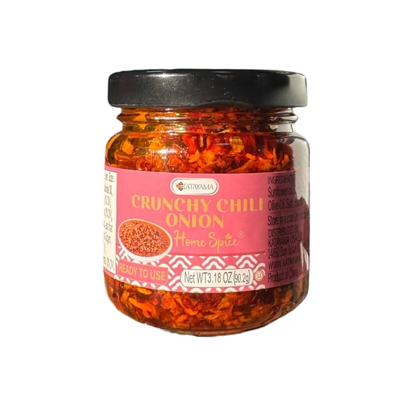 Katayama Mini Crunchy Chili Onion Oil Spicy Umami Topping 3.18oz