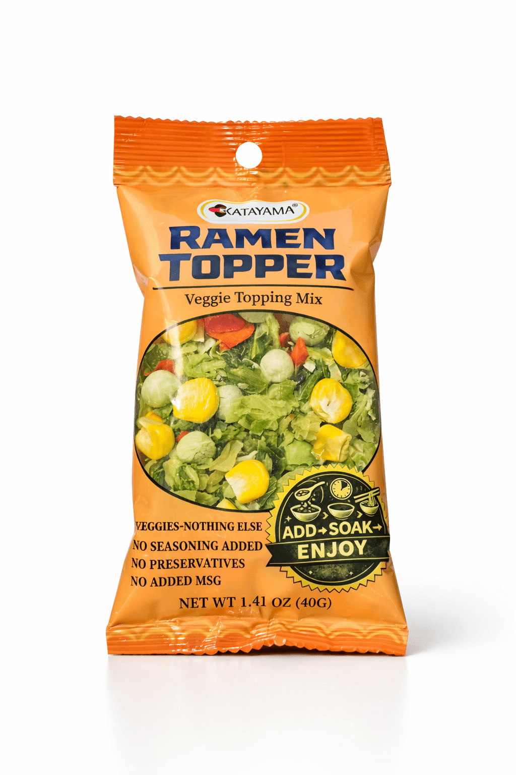 Katayama Ramen Topper Veggie Topping Mix Dried Vegetable Mix for Ramen, Noodles and Soup, 1.41 oz