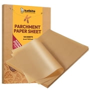 Katbite 12x16 inch 120 Sheets Heavy Duty & Non-Stick Unbleached Parchment Paper for Baking