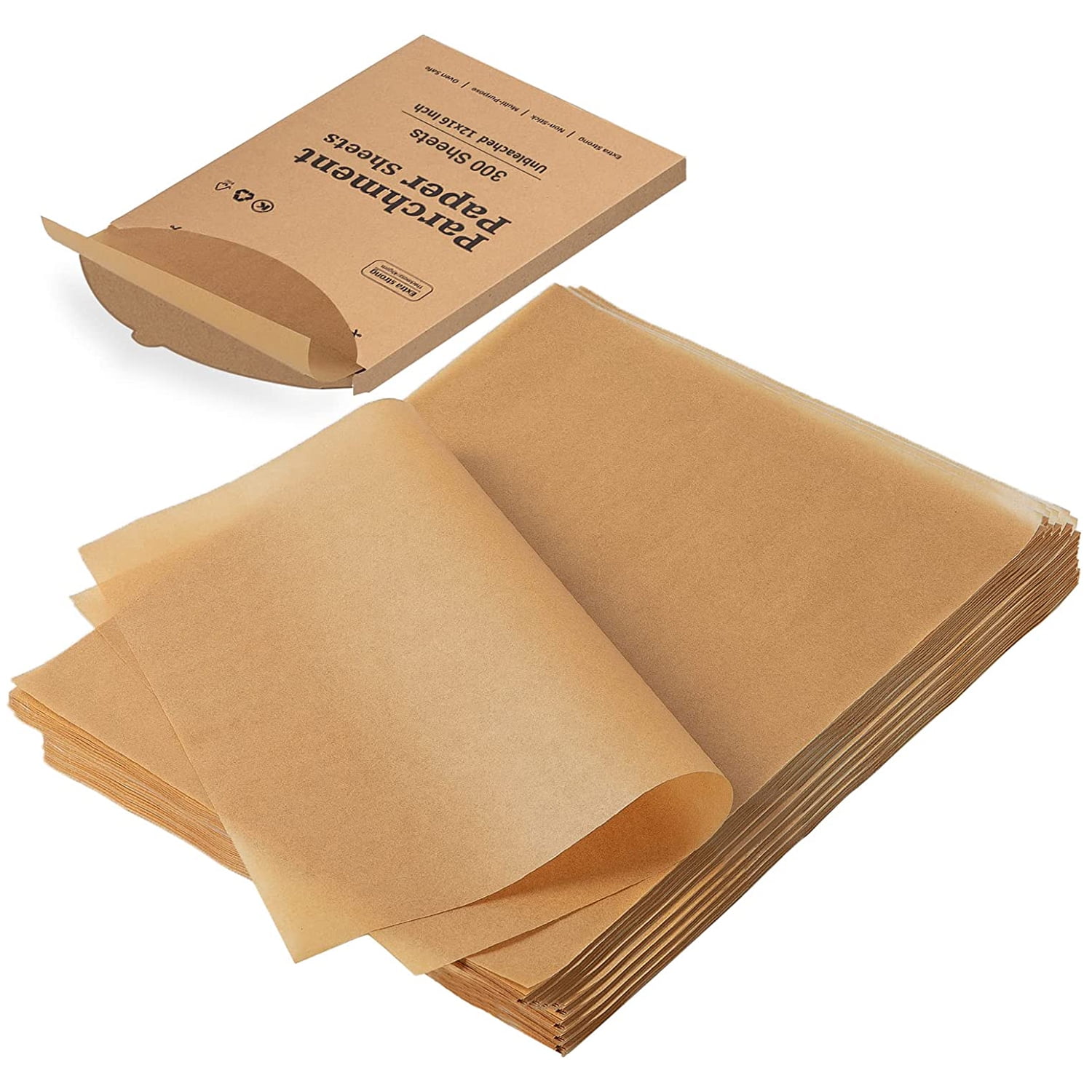 Baker's Secret Paper Microwave Safe Unbleached Parchment Paper Sheets 9x  13