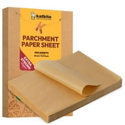 Katbite 9x13inch 350Pcs Parchment Paper Sheets,Heavy Duty Unbleached Baking Paper Non-stick Air Fryer Liners