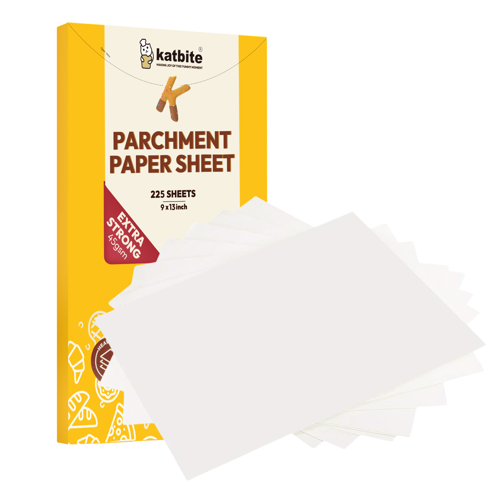 2dayShip Quilon Parchment Paper Baking Liner Sheets, 12 X 16 Inches (1000 Premium Sheets of