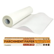 Katbite 15in x 115ft Parchment Paper Roll, Non-Stick Baking Paper with Serrated Cutter, 145 sq ft